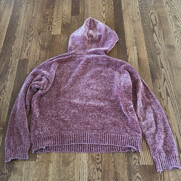 Love Tree Women’s Knit Mauve Hoodie Size Medium - Picture 4 of 7